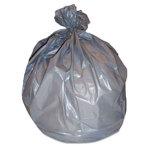 Trash Bags | Heritage H6640AS Low-Density Can Liners, 33 gal, 1.5 mil, 33 x 40, Silver, 100/Carton image number 0
