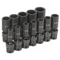 Sockets | Grey Pneumatic 1212UD 12-Piece 3/8 in. Drive 6-Point SAE Universal Deep Impact Socket Set image number 0