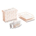  | U Brands 2104U00-01 Desktop Fashion Filing Set - Rose Gold/Letter-Size (10-Piece/Kit) image number 6