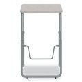Office Furniture & Lighting | Safco 1223GR 27.75 in. x 19.75 in. x 29 in. to 43 in. AlphaBetter 2.0 Height-Adjustable Student Desk with Pendulum Bar and Book Box - Pebble Gray image number 6