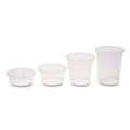 Food Service | GEN TD40012E 12 oz. Plastic Deli Containers with Lid - Clear (240/Carton) image number 4