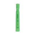 Office Jansan | Universal UNV08862 Chisel Tip Fluorescent Green Ink Green Barrel Desk Highlighters (1 Dozen) image number 0