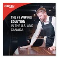 Office Jansan | WypAll 34790 General Clean X60 POP-UP Box 8.34 in. x 16.8 in. Cloths - White (126/Box) image number 1
