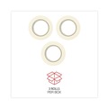 Office Jansan | Universal UNV51301 3 in. Core 24 mm x 54.8 mm General Purpose Masking Tape - Beige (3/Pack) image number 3