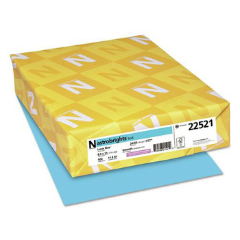 Astrobrights 8.5 in. x 11 in. 24 lb Bond Weight Color Paper - Lunar Blue (500-Sheets/Ream)
