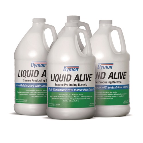 Cleaning & Janitorial Supplies | ITW Dymon 23301 Liquid Alive 1 Gallon Bottle Enzyme Producing Bacteria (4/Carton) image number 0