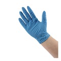 Disposable Gloves | Boardwalk 395LCTA 395 Series 5 mil Thick 9.5 in. Long Powder-Free Disposable General-Purpose Nitrile Gloves - Large, Blue (1000/Carton) image number 7
