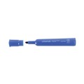 Office Jansan | Universal UNV07053 Broad Chisel Tip Permanent Marker - Blue (1 Dozen) image number 6