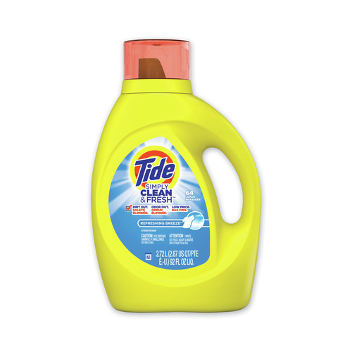 Cleaners & Chemicals | Tide 44206 Simply Clean and Fresh 92 oz. Bottle Laundry Detergent - Refreshing Breeze image number 0