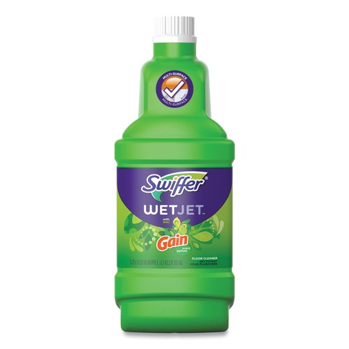 Mops | Swiffer 77809 1.25 L Bottle Original Scent WetJet System Cleaning Solution Refill (4/Carton) image number 0