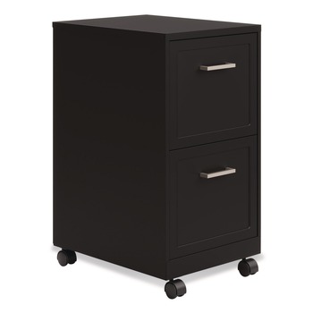 Alera Two-Drawer Mobile Vertical File 2 Letter-Size File Drawers 14.25 x 18 x 26.7 - Black