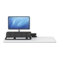  | Fellowes Mfg Co. 8081501 Lotus RT 48 in. x 30 in. x 42.2 in. - 49.2 in. Sit-Stand Workstation - Black image number 3