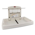 Labor Day Sale! Save $30 off $199! | Rubbermaid Commercial FG781888LPLAT 33.5 in. x 21.5 in. Sturdy Station 2 Baby Changing Table - Platinum image number 0