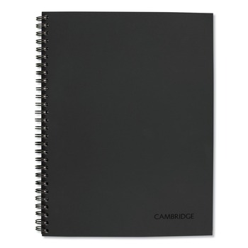 Cambridge 9.5 in. x 7.5 in. Sheets Action Planner Project-Management Format Wirebound Guided Business Notebook - Dark Gray Cover