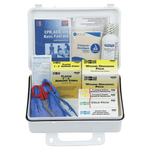 First Aid | Pac-Kit 6430 143-Piece 25 Person ANSI Plus First Aid Kit with Plastic Case (1 Kit) image number 0