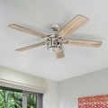 Ceiling Fans | Honeywell 50610-45 52 in. Bontera Indoor LED Ceiling Fan with Light - Brushed Nickel image number 8