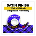 Tapes | Scotch 311 0.75 in. x 300 in. Gift Wrap Tape with Dispenser - Transparent image number 3