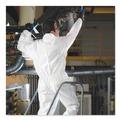 Bib Overalls | Ansell KCC 46115 A30 Elastic-Back and Cuff Hooded Coveralls - Double Extra Large, White (25/Carton) image number 5