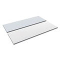  | Alera ALETT7224WG 71.5 in. W x 23.63 in. D Rectangular Reversible Laminate Table Top - White/Gray image number 0