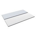  | Alera ALETT7224WG 71.5 in. x 23.63 in. Rectangular Reversible Laminate Table Top - White/Gray image number 0