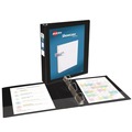 Office Jansan | Avery 19650 11 in. x 8.5 in. 3 Rings 1.5 in. Capacity Showcase Economy View Binders with Slant Rings - Black image number 1