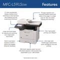 Office Jansan | Brother MFCL5915DW Business Monochrome AIO Copy/Fax/Print/Scan Laser Printer image number 5