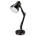  | Alera ALELMP603B 6.75 in. W x 11.5 in. D x 22 in. H Adjustable Arm Architect Desk Lamp - Black image number 0