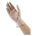 Disposable Gloves | Boardwalk BWK365MBX 2.6 mil General Purpose Powder/Latex-Free Vinyl Gloves - Medium, Clear (100/Box) image number 8
