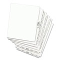 Mothers Day Sale! Save an Extra 10% off your order | Avery 11376 11 in. x 8.5 in. 27-Tab Preprinted Legal Exhibit Bottom A to Z Tab Index Dividers - White (1-Set) image number 4