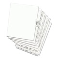 Office Jansan | Avery 11376 11 in. x 8.5 in. 27-Tab Preprinted Legal Exhibit Bottom A to Z Tab Index Dividers - White (1-Set) image number 4