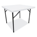  | Alera ALEPT36SW 36 in. x 36 in. x 29.25 in. Square Plastic Folding Table - White image number 0