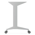 Office Desks & Workstations | Alera 26115 Modern Teacher Series 60 in. x 24 in. x 28.75 in. Left-Side Pedestal: Box/Box/File Pedestal Desk - White/Silver image number 2