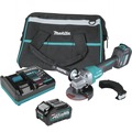 Clearance Center | Makita GAG06M1 40V max XGT Brushless Lithium-Ion 4-1/2 in./5 in. Cordless Paddle Switch Angle Grinder Kit with Electric Brake and AWS (4 Ah) image number 0
