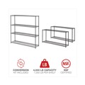 Storage Sale | Alera ALESW207218BA BA Plus 72 in. x 18 in. x 72 in. 4 Shelves Wire Shelving Kit - Black Anthracite Plus image number 4