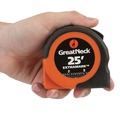 Tape Measures | Great Neck 95005 ExtraMark 1 in. x 25 ft. Steel Power Tape - Orange/Black image number 5
