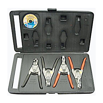 PLIERS | Direct Source Int. 4-Piece Quick Release Pliers Set with Case