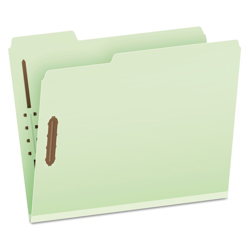 File Folders | Pendaflex 17182EE 1/3-Cut Tabs 3 in. Expansion 2 Fasteners Letter Size Heavy-Duty Pressboard Folders with Embossed Fasteners - Green (25/Box) image number 0