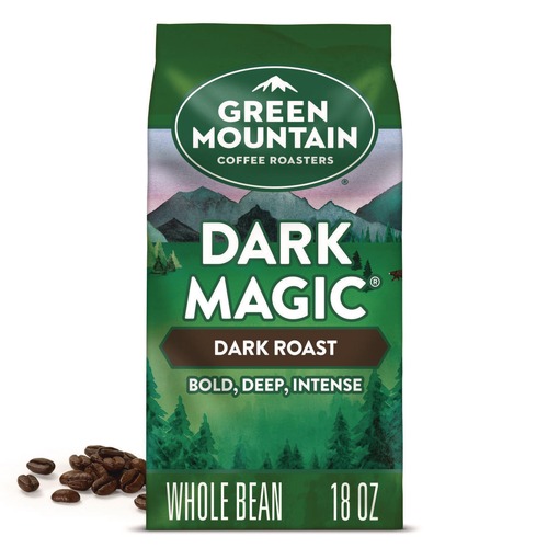 Bulk Savings Pricing 2 | Green Mountain Coffee 5000379134 18 oz Bag Whole Bean Coffee - Dark Magic image number 0