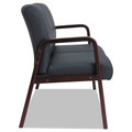  | Alera ALERL2219M Alera Reception Lounge Series Wood Loveseat, 44 7/8 X 26 1/8 X 33 Black/mahogany image number 1