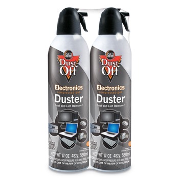 Dust-Off 17 oz. Can Disposable Compressed Air Duster (2/Pack)