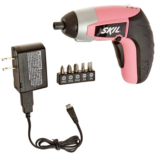 Electric Screwdrivers | Factory Reconditioned SKILSAW 2354-08-RT 4V Limited Edition Pink IXO Compact Max Lithium-Ion Driver with 5-Piece Bit Set image number 0