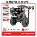 Simpson PS4240H-SP PowerShot 4,200 PSI 4 GPM Gas Pressure Washer image number 8