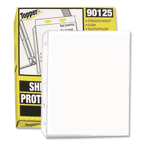 Bulk Savings Pricing 3 | C-Line 90125 8.5 in. x 11 in. 3-Hole Punched Top-Load Polypropylene Sheet Protectors - Clear (100/Box) image number 0
