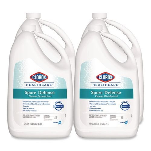 Cleaning & Janitorial Supplies | Clorox Healthcare CLO32409CT Spore Defense 1-Gallon Refill Bottle Open System Cleaner Disinfectant (4/Carton) image number 0