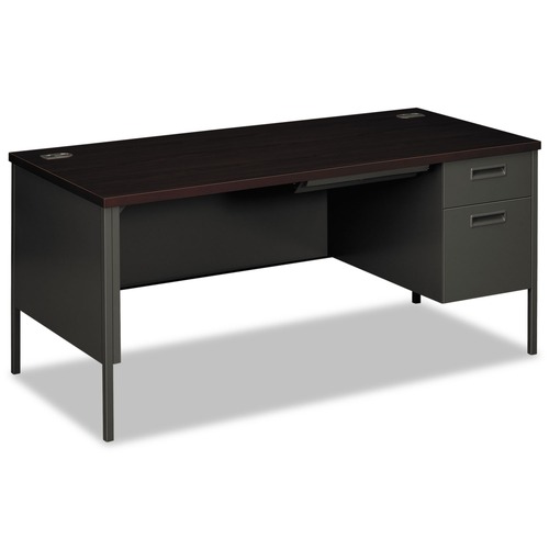 Office & Office Supplies | HON HP3265R.N.S 6 in. x 30 in. x 29.5 in. Metro Classic Series Right Pedestal  in.L in. Workstation Desk - Mahogany/Charcoal image number 0