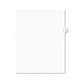  | Avery 01408 11 in. x 8.5 in. 26-Tab H-Tab Titles Preprinted Legal Exhibit Side Tab Avery Style Index Dividers - White (25-Piece/Pack) image number 0