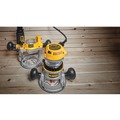 Plunge Base Routers | Factory Reconditioned Dewalt DW618PKBR 2-1/4 HP Corded EVS Fixed Base/Plunge Router Combo Kit with Soft Start image number 4
