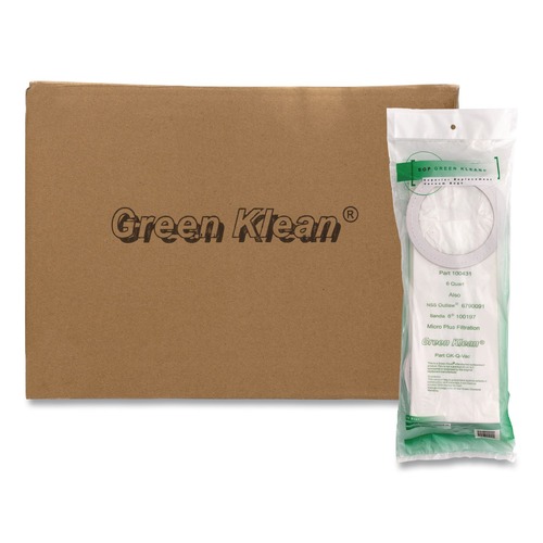 Bags and Filters | Green Klean GK-QVAC GK-Q-Vac Replacement Vacuum Bag (10/Carton) image number 0