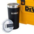 Coolers & Tumblers | Dewalt DXC1012B 10 Quart Roto-Molded Lunchbox Cooler/ 10 Quart Ice Pack Cooler/ 20 oz. Black Tumbler Combo image number 3