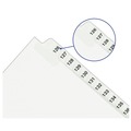 Mothers Day Sale! Save an Extra 10% off your order | Avery 01341 25-Tab '276 - 300-ft Label 11 in. x 8.5 in. Preprinted Legal Exhibit Side Tab Index Divider Set - White (1-Set) image number 2
